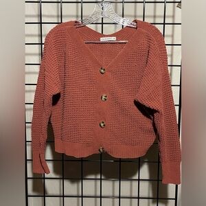 Moon & Madison Cropped Button Up Cardigan